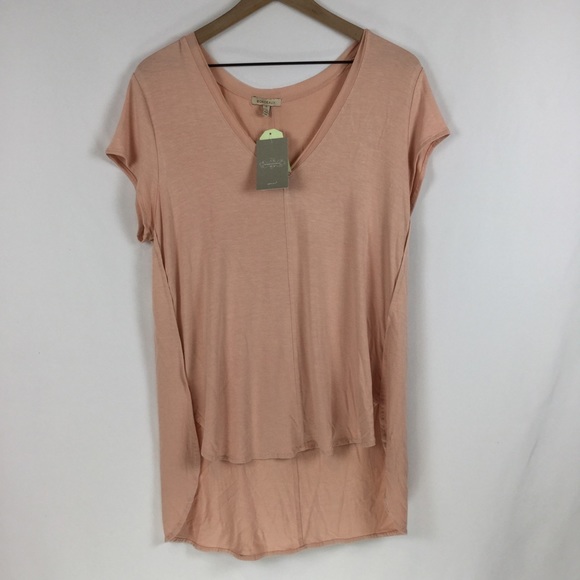 Anthropologie Tops - Anthropologie Bordeaux Split V-neck Top, NWT